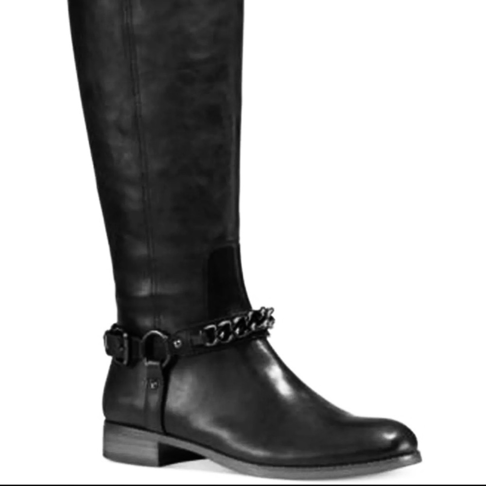 Coach Mabel Calf Boots BLACK Leather Size 7